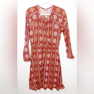 LulaRoe Jody Faux Wrap Dress Aztec Boho Print Size Medium